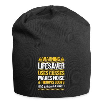 Sauveteur sauvetage aquatique sauveteur - Bonnet en jersey - noir - Devant