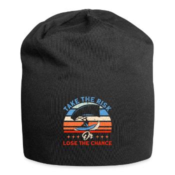 Kiteboarder Kitesurfer Kiten Kiteboard Cadeau - Bonnet en jersey - noir - Devant