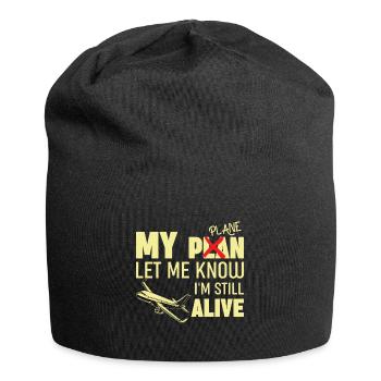 Airline Pilot Captain Saying Airplane Pilot - Jersey Beanie - black - Front