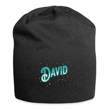 David names personalized - Jersey Beanie - black - Front