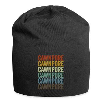 Cawnpore India Rétro Vintage - Bonnet en jersey - noir - Devant