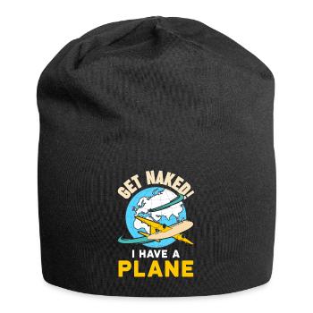 Airline Pilot Zitat Ich habe einen Flugzeugpiloten - Jersey-Beanie - Schwarz - Vorne