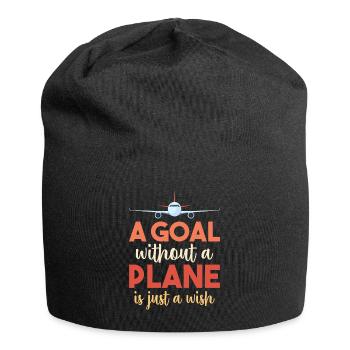 Airline Pilot Zitat Ich habe einen Flugzeugpiloten - Jersey-Beanie - Schwarz - Vorne