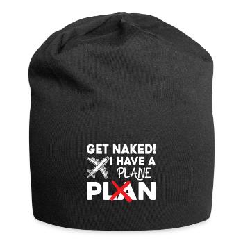 Airline Pilot Zitat Ich habe einen Flugzeugpiloten - Jersey-Beanie - Schwarz - Vorne