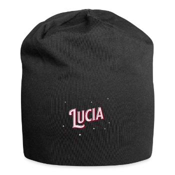 Lucia name personalized - Jersey Beanie - black - Front