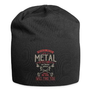Détection de métaux, détecteur de métaux - Bonnet en jersey - noir - Devant