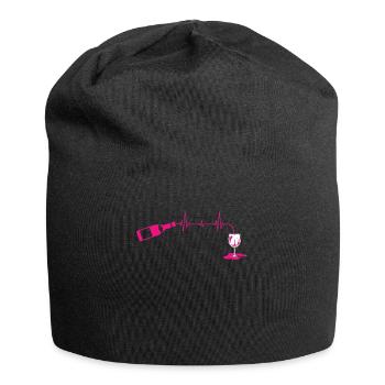Wine lovers, red wine drinkers - Jersey Beanie - black - Front