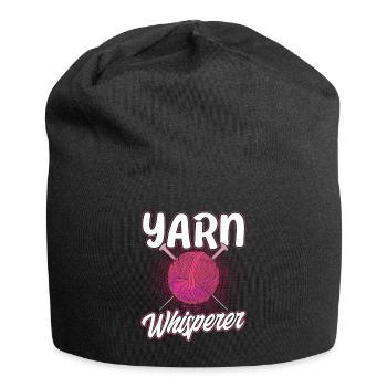 Stricken Garn stricken Stricken Stoff Geschenk - Jersey-Beanie - Schwarz - Vorne