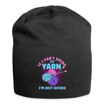 Stricken Garn stricken Stricken Stoff Geschenk - Jersey-Beanie - Schwarz - Vorne
