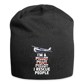 Erreur de pilote pour un pilote de recherche et de sauvetage - Bonnet en jersey - noir - Devant