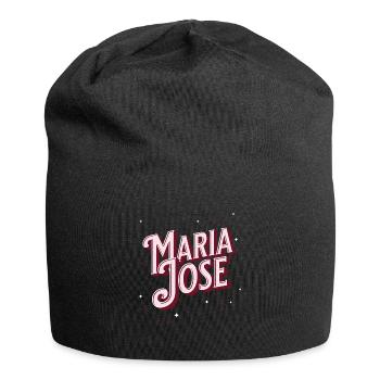 Maria Jose Namen personalisiert - Jersey-Beanie - Schwarz - Vorne