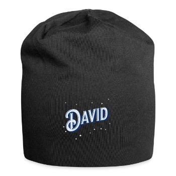 David names personalized - Jersey Beanie - black - Front