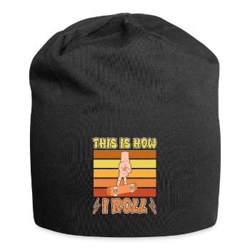 Fingerboard Finger Skateboarding How I Roll - Jersey Beanie - black - Front