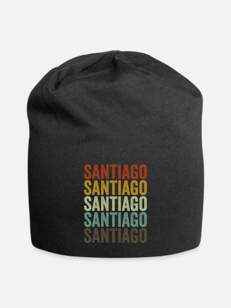 Santiago Chile Retro Vintage - Jersey-Beanie - sort