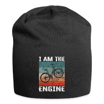 I'm the engine - funny bike saying - Jersey Beanie - black - Front