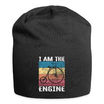 I'm the engine - funny bike saying - Jersey Beanie - black - Front