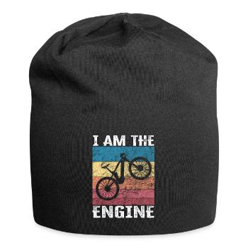 I'm the engine - funny bike saying - Jersey Beanie - black - Front