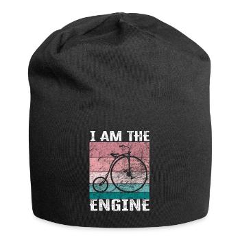 I'm the engine - funny bike saying - Jersey Beanie - black - Front