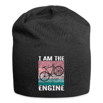 I'm the engine - funny bike saying - Jersey Beanie - black - Front