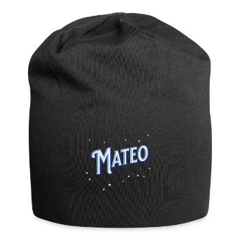 Mateo Namen personalisiert - Jersey-Beanie - Schwarz - Vorne