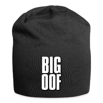 Grand oof mème - Bonnet en jersey - noir - Devant