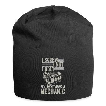 Es ist hart, ein Mechaniker zu sein - Jersey-Beanie - Schwarz - Vorne