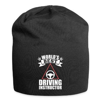 Weltbester Fahrlehrer - Jersey-Beanie - Schwarz - Vorne