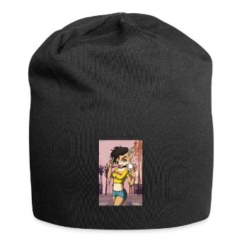 Furry Fandom Fursuits Lady - Jersey Beanie - black - Front