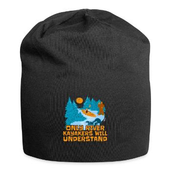 Kayak river kayak - Jersey Beanie - black - Front