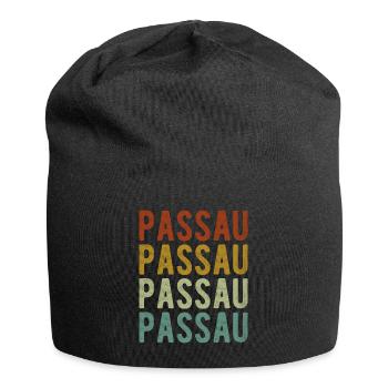 Passau Stadt Retro Vintage - Jersey-Beanie - Schwarz - Vorne