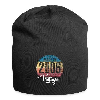 Vintage Made in 2006 Year of Birth 2006 Birthday - Jersey Beanie - black - Front