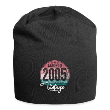 Vintage Made in 2005 Geburtsjahr 2005 Geburtstag - Jersey-Beanie - Schwarz - Vorne