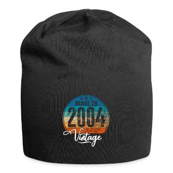 Millésime Fabriqué en 2004 Année de naissance 2004 Anniversaire - Bonnet en jersey - noir - Devant