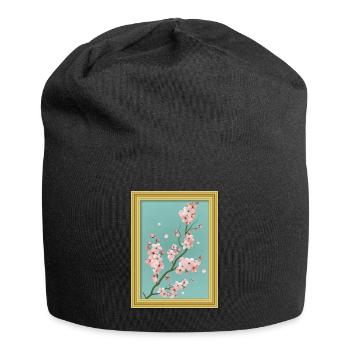 Esthétique baroque Fleur de cerisier japonais - Bonnet en jersey - noir - Devant