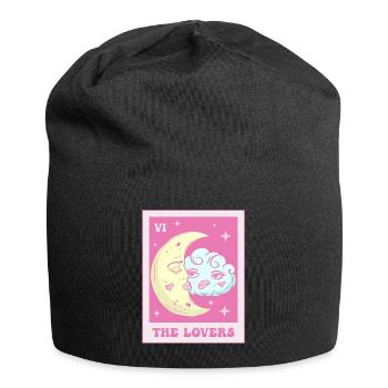 Coquette Esthétique Carte de Tarot Rose Les Amoureux - Bonnet en jersey - noir - Devant