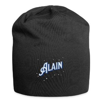Les noms d’Alain personnalisés - Bonnet en jersey - noir - Devant
