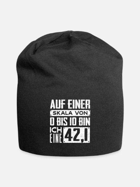 Marathoner, Marathon, Läufer, 26, 2 - Jersey-Beanie - Schwarz