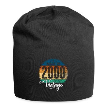 Vintage Fabriqué en 2000 Année de naissance 2000 Anniversaire - Bonnet en jersey - noir - Devant