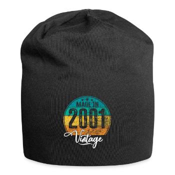 Millésime Fabriqué en 2001 Année de naissance 2001 Anniversaire - Bonnet en jersey - noir - Devant