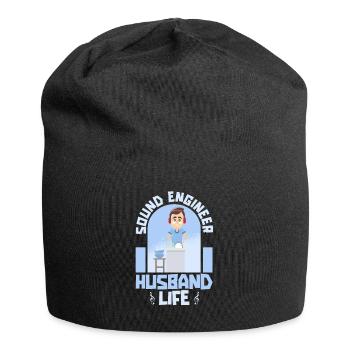 Sound Engineer Sound Engineer Husband - Jersey Beanie - black - Front