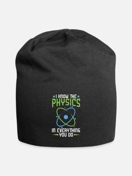 Physik Phyiker Angewandte Physik - Jersey-Beanie - Schwarz