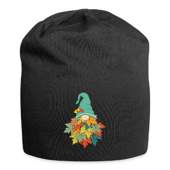 Herbst Gnom - Jersey-Beanie - Schwarz - Vorne