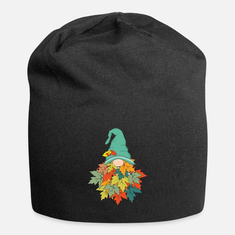 Gnome d’automne - Bonnet en jersey - noir