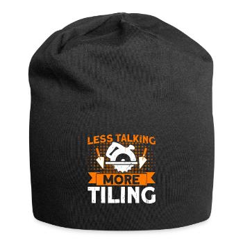 Tiling Tiler Craftsman Gift - Jersey Beanie - black - Front
