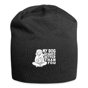Hundetrainer Hundetrainer - Jersey-Beanie - Schwarz - Vorne