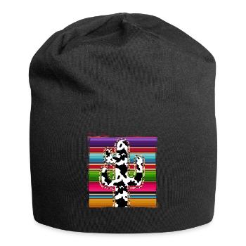 Westliche Kuhkaktus - Jersey-Beanie - Schwarz - Vorne