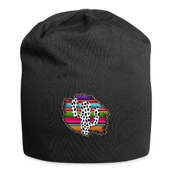 Westliche Kuhkaktus - Jersey-Beanie - Schwarz - Vorne