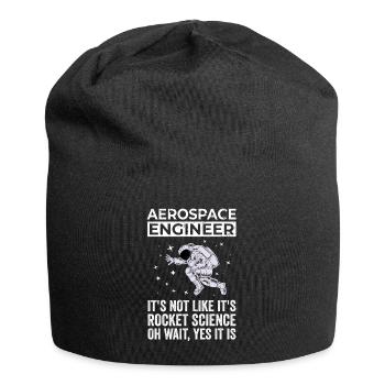 Luft- Und Raumfahrtingenieur, Raketenwissenschaft - Jersey-Beanie - Schwarz - Vorne