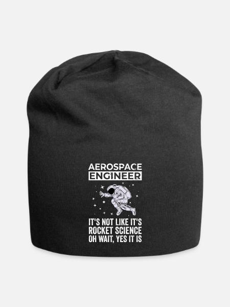 Luft- Und Raumfahrtingenieur, Raketenwissenschaft - Jersey-Beanie - Schwarz
