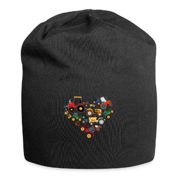 tractors, tractor, tractor lover, farmer - Jersey Beanie - black - Front